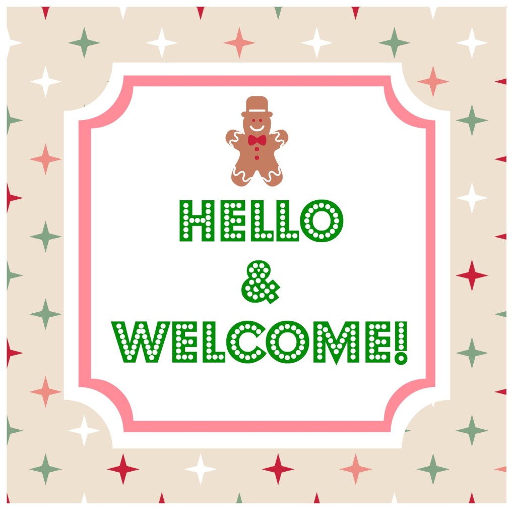 Hello and welcome sign