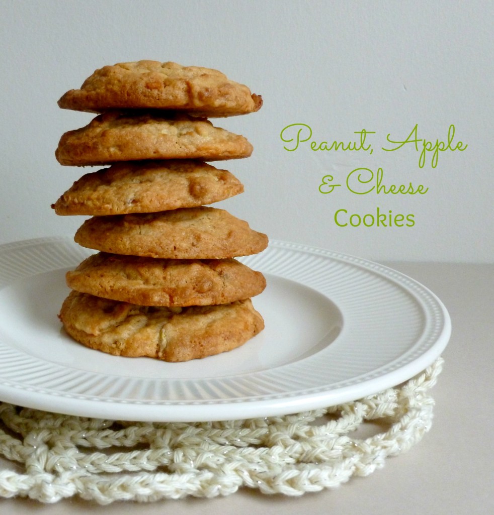 peanut, apple & cheese cookies