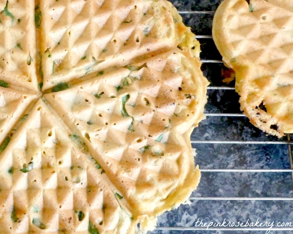 Heart Shaped Waffles - The Pink Rose Bakery