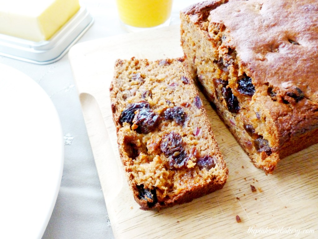 Date & Raisin Breakfast Loaf 1 - The Pink Rose Bakery