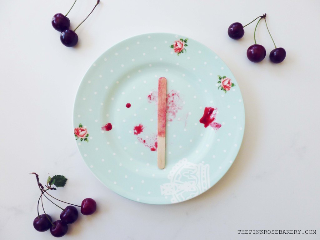 Sour Cherry Fro-Yo Ice Lollies 3 -The Pink Rose Bakery