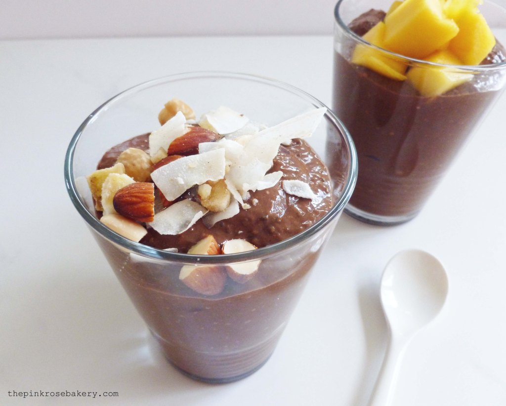 chocolate chia pudding 3 - The Pink Rose Bakery