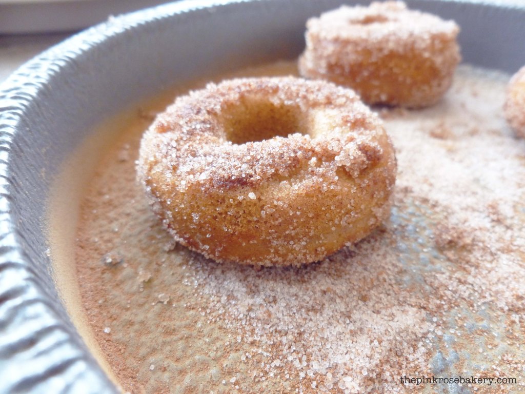 mini cinnamon doughnuts 1 - the pink rose bakery