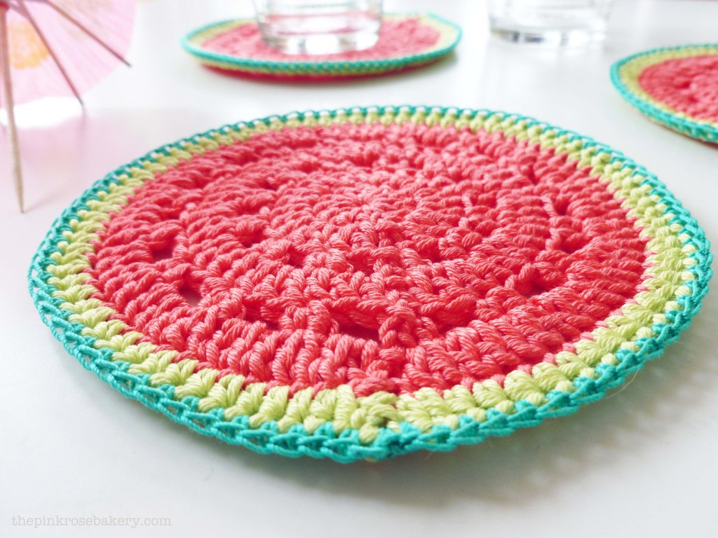watermelon coaster 2 - the pink rose bakery