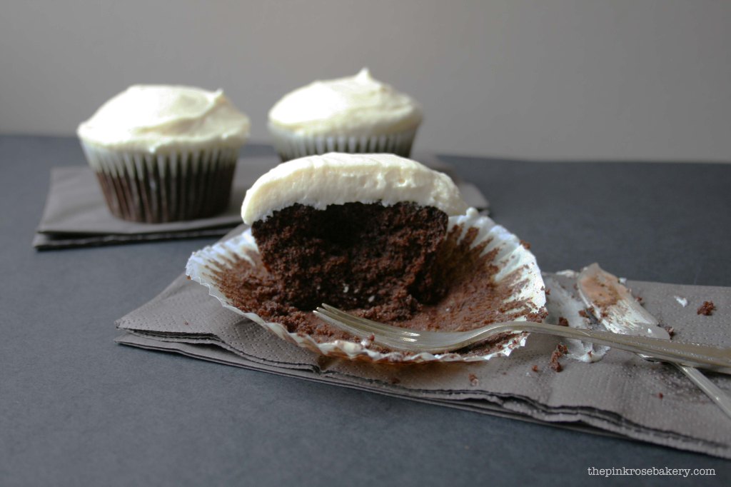 wicked chocolate cupcakes 6 - the pink rose bakery