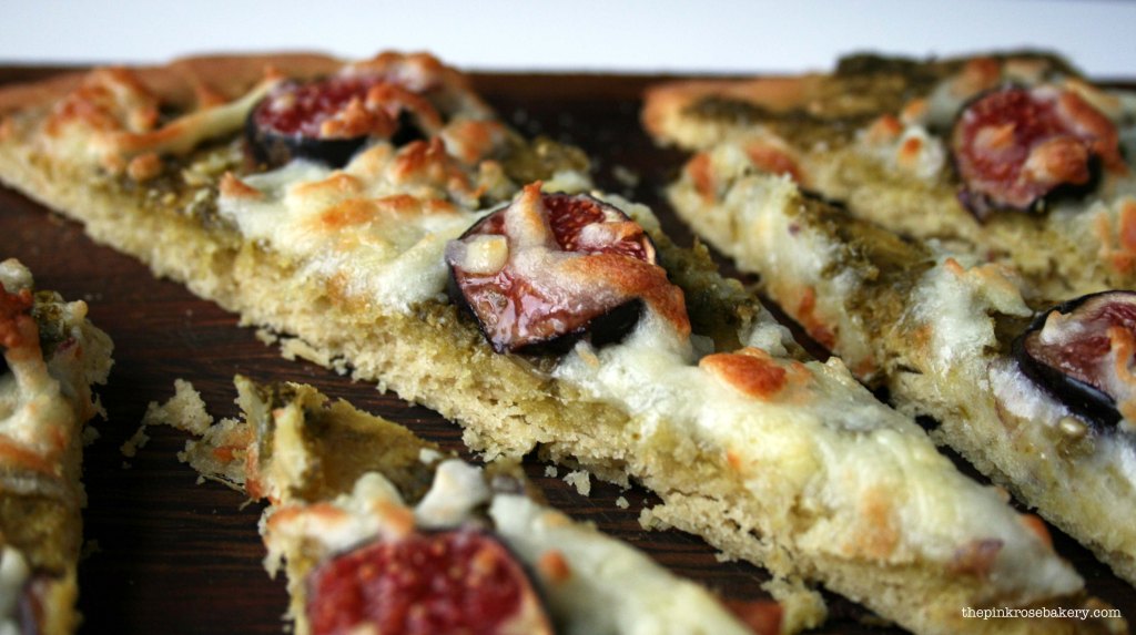 Pesto, Fig & Mozarella Pizza 3 | The Pink Rose Bakery