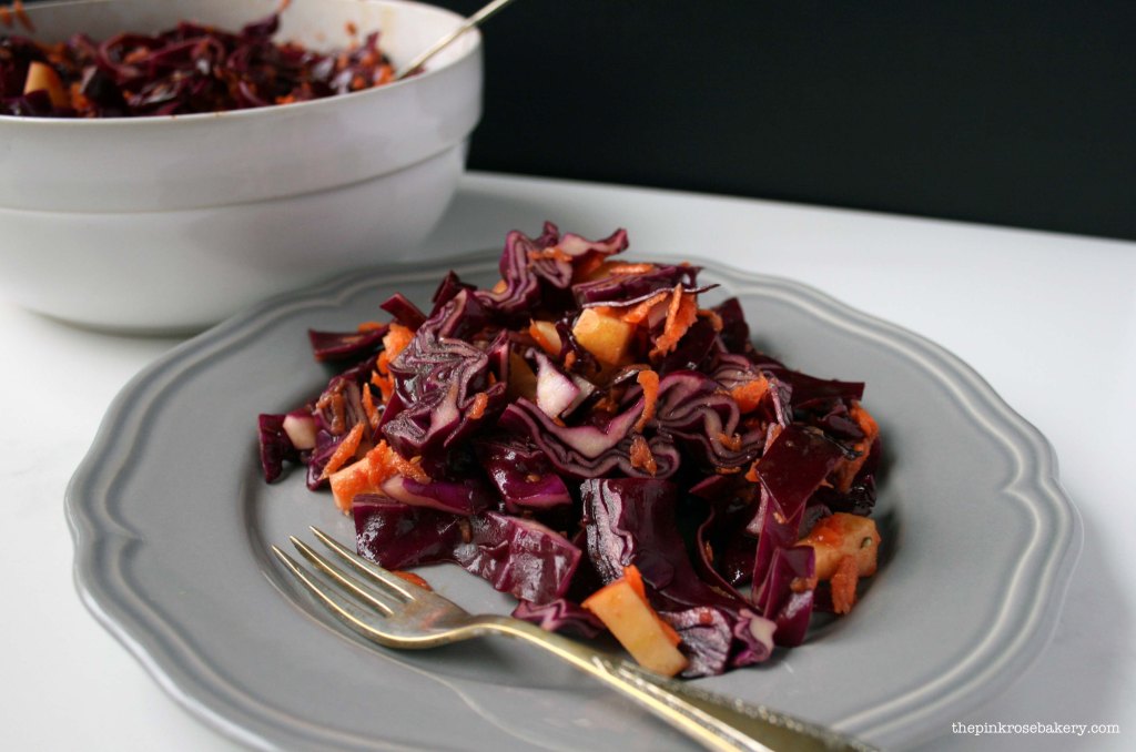 Rde Cabbage Salad | The Pink Rose Bakery