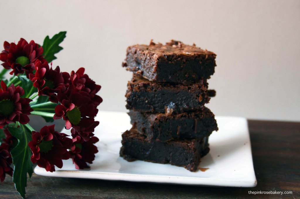 chocolate brownies {gluten free} 1 | the pink rose bakery