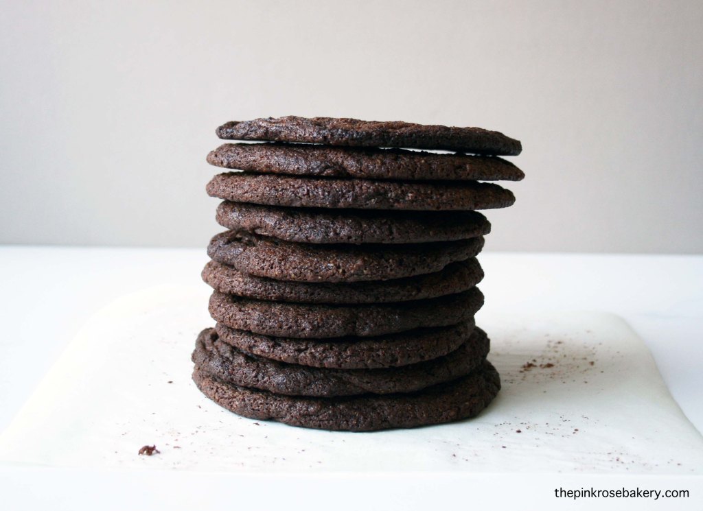 Nutella Cookies {gluten free} stack | The Pink Rose Bakery
