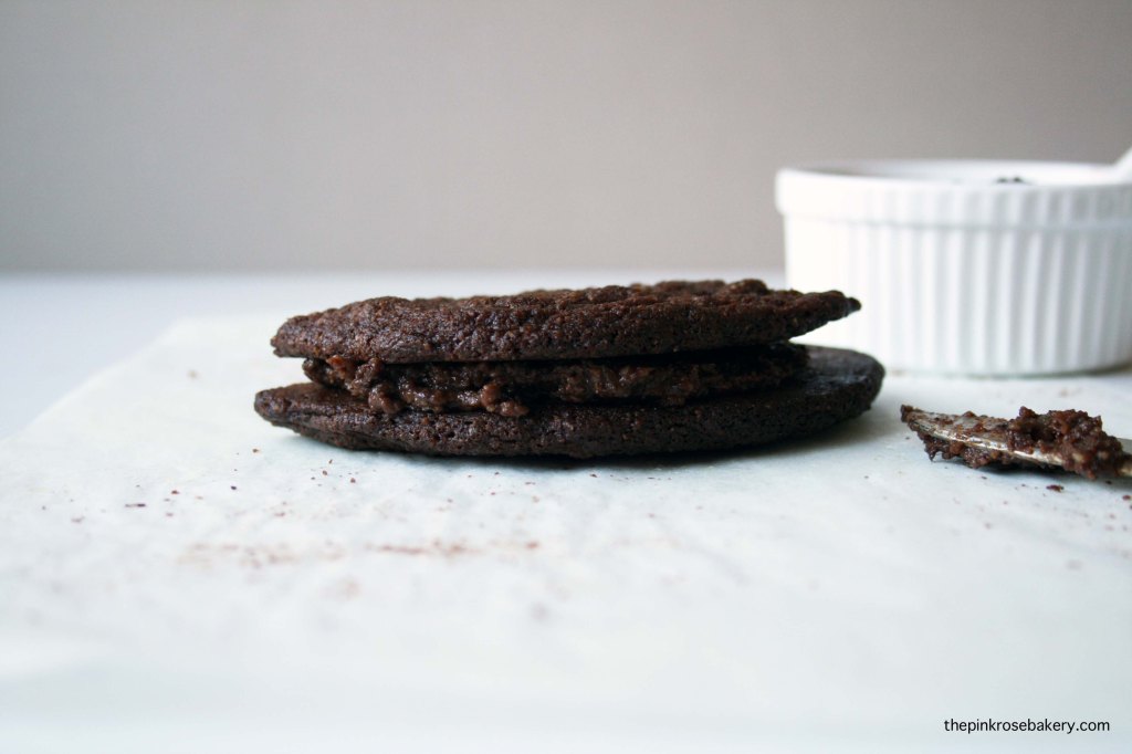 Nutella Cookies with Spread {gluten free} | The Pink Rose Bakery