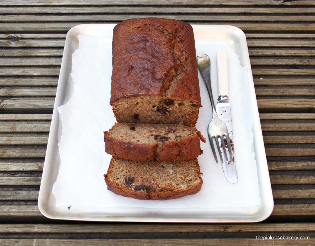 Chocolate Chip Banana Bread {gluten free, diary free} 1 | The Pink Rose Bakery