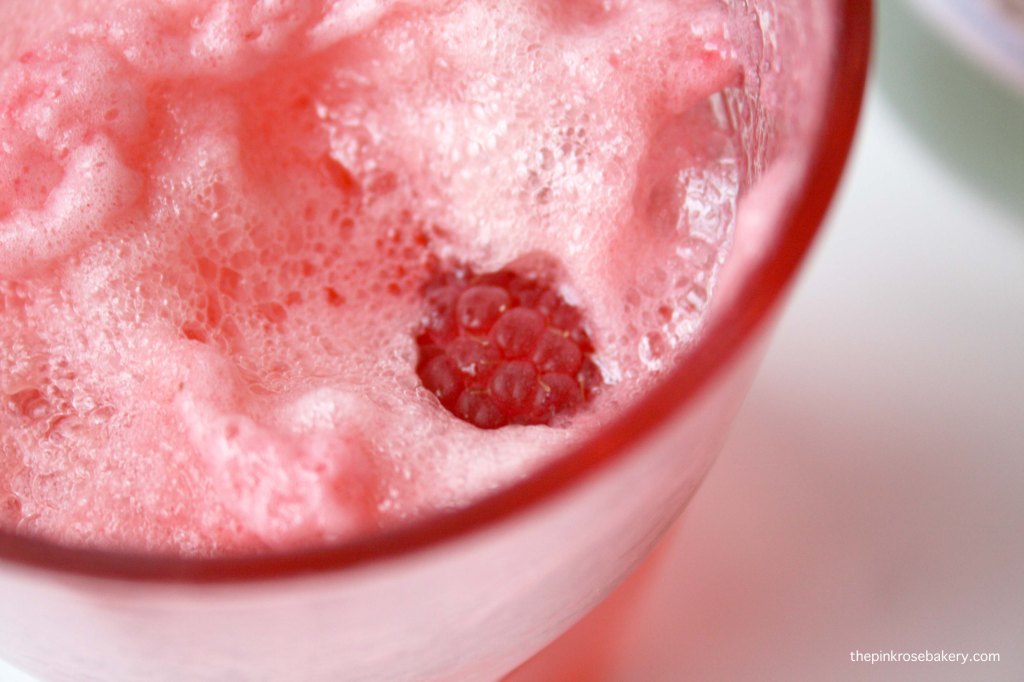 Raspberry Cream Soda - peeking raspberry | The Pink Rose Bakery