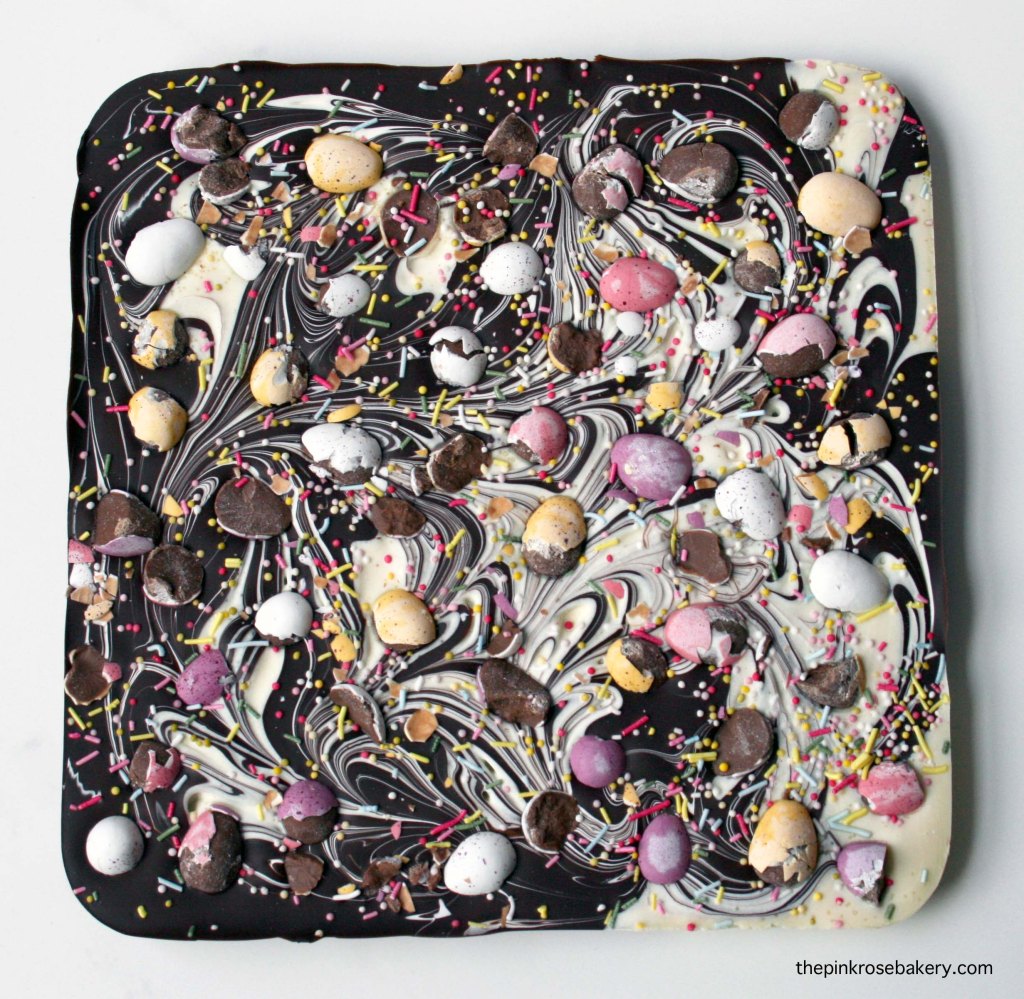 Mini Egg Easter Bark - easy to make and even easier to eat! | the pink rose bakery