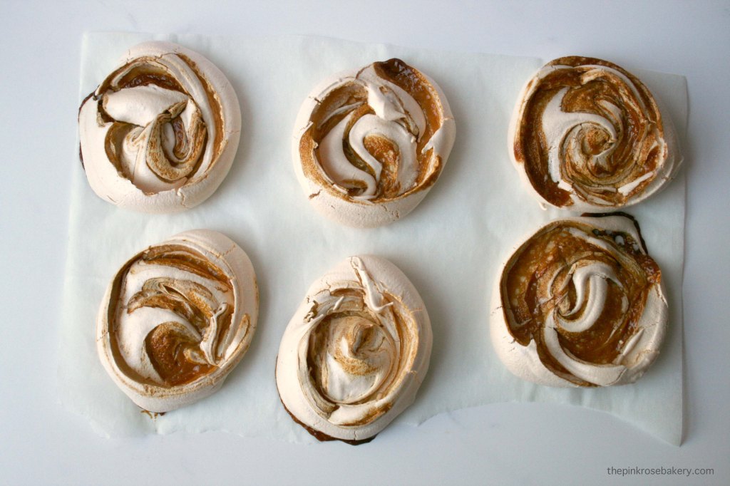 Salted Honey Caramel Meringues (dairy free & gluten free) | The Pink Rose Bakery