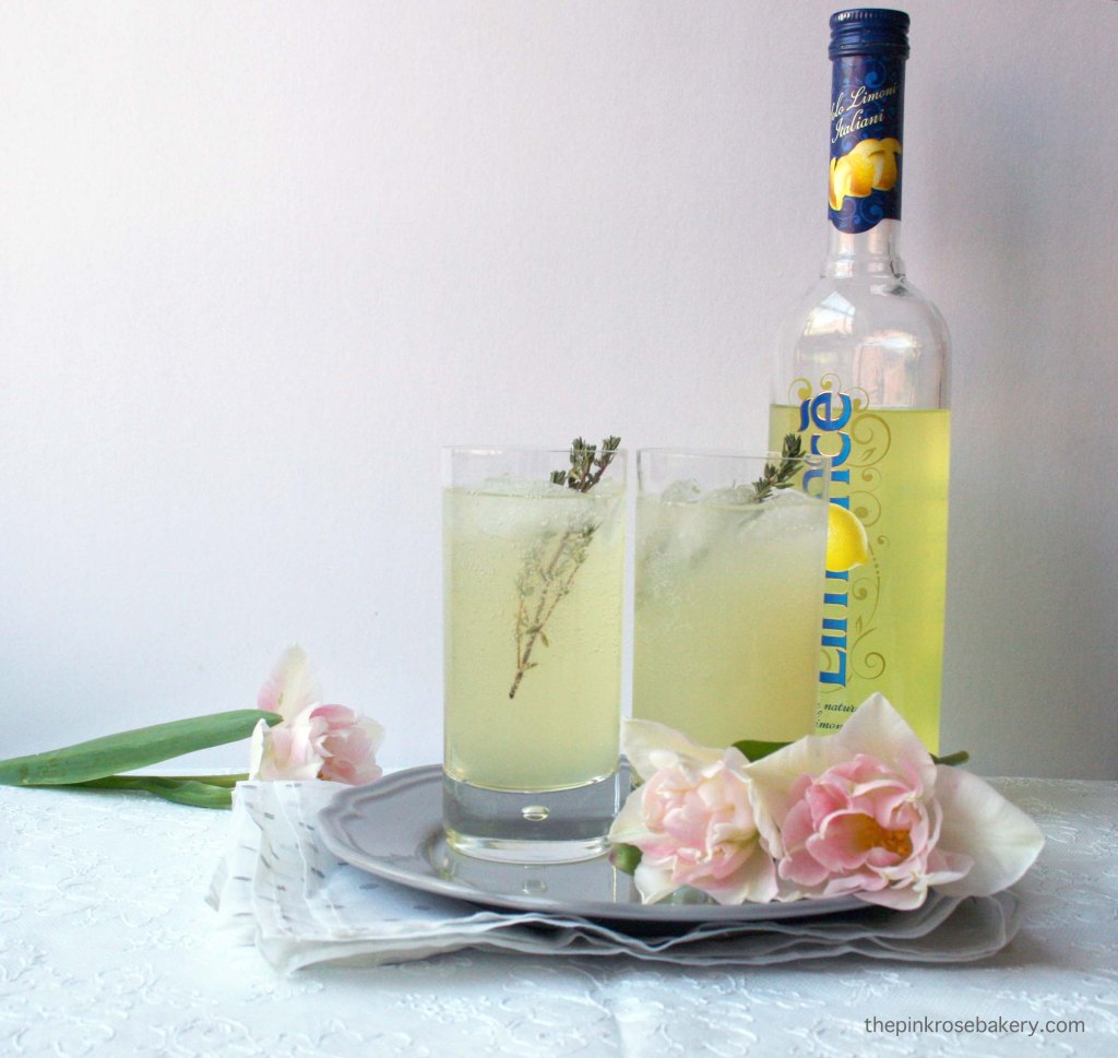 Limoncello Thyme Fizz | The Pink Rose Bakery