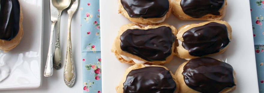 Strawberry Cream Choux Puffs (gluten free) | The Pink Rose Bakery