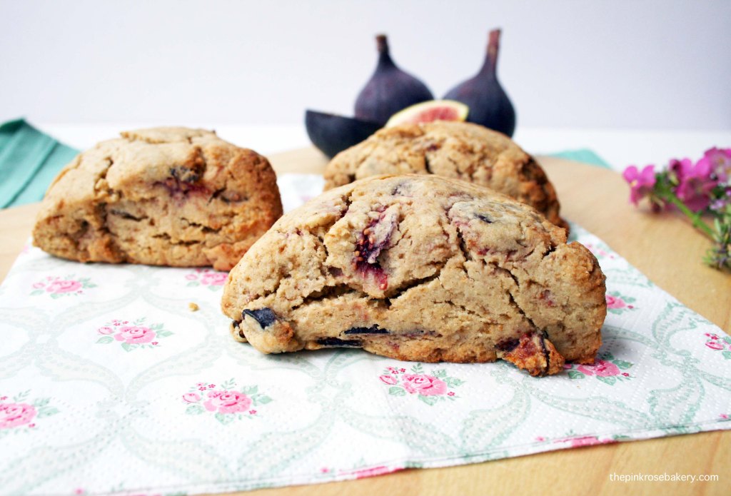 Roasted Fig & Vanilla Scones {gluten free} | The Pink Rose Bakery