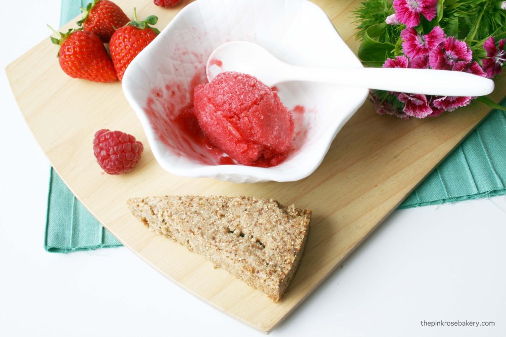 Raspberry & Strawberry Sorbet {gluten free & dairy free} | The Pink Rose Bakery