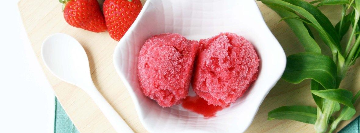 Raspberry & Strawberry Sorbet {gluten free & dairy free} | The Pink Rose Bakery