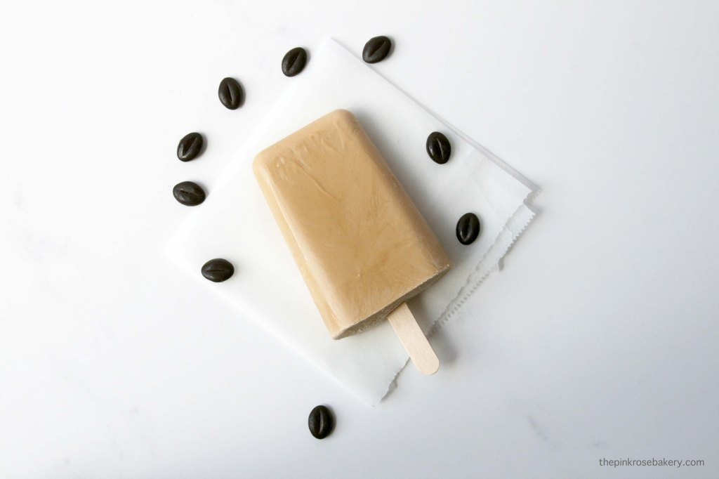 Coconut Latte Popsicles {dairy-free} | The Pink Rose Bakery