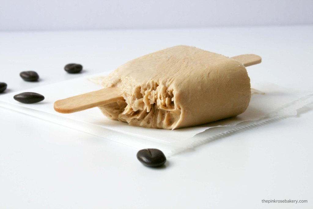 Coconut Latte Popsicles {dairy-free} | The Pink Rose Bakery