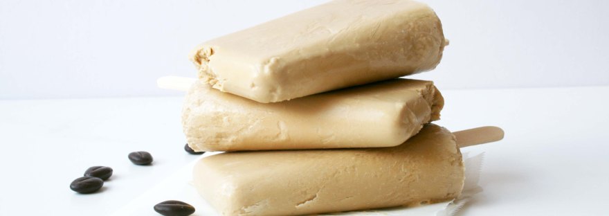 Coconut Latte Popsicles {dairy-free} | The Pink Rose Bakery