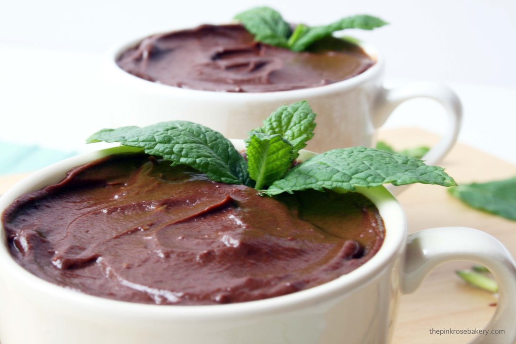 Mint Chocolate Mousse {dairy free & vegan} | The Pink Rose Bakery