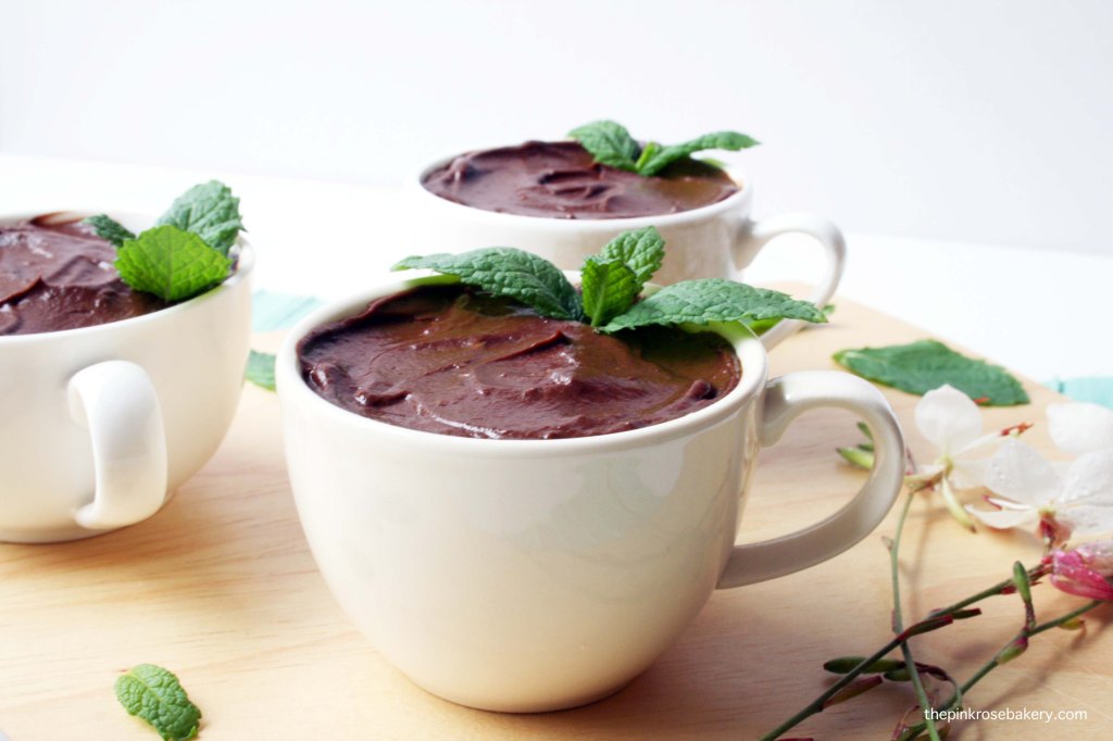 Mint Chocolate Mousse {dairy free & vegan} | The Pink Rose Bakery