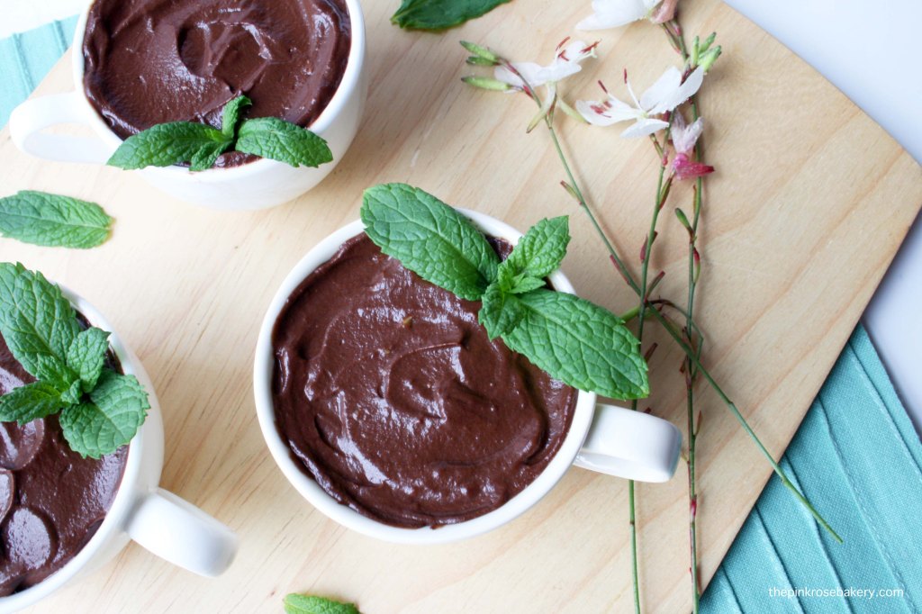 Mint Chocolate Mousse {dairy free & vegan} | The Pink Rose Bakery