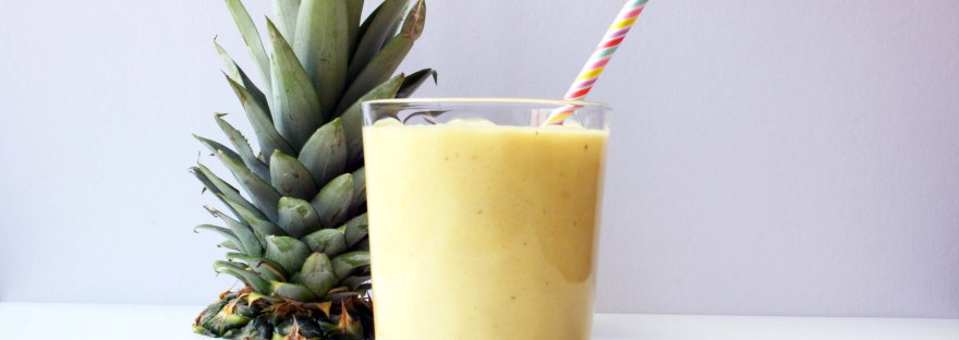 Pineapple & Mango Coconut Milkshake {dairy free} | The Pink Rose Bakery