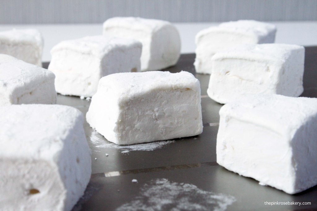 Homemade Vanilla Marshmallow {gluten free & dairy free} | The Pink Rose Bakery