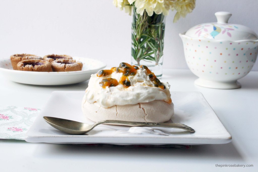 Passion Meringues with Coconut Cream {gluten free & dairy free} | The Pink Rose Bakery