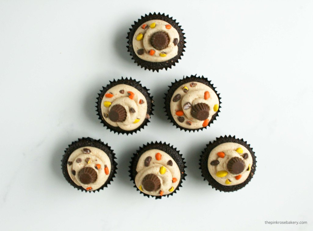 Peanut Butter Cup Cupcakes {gluten free} | The Pink Rose Bakery