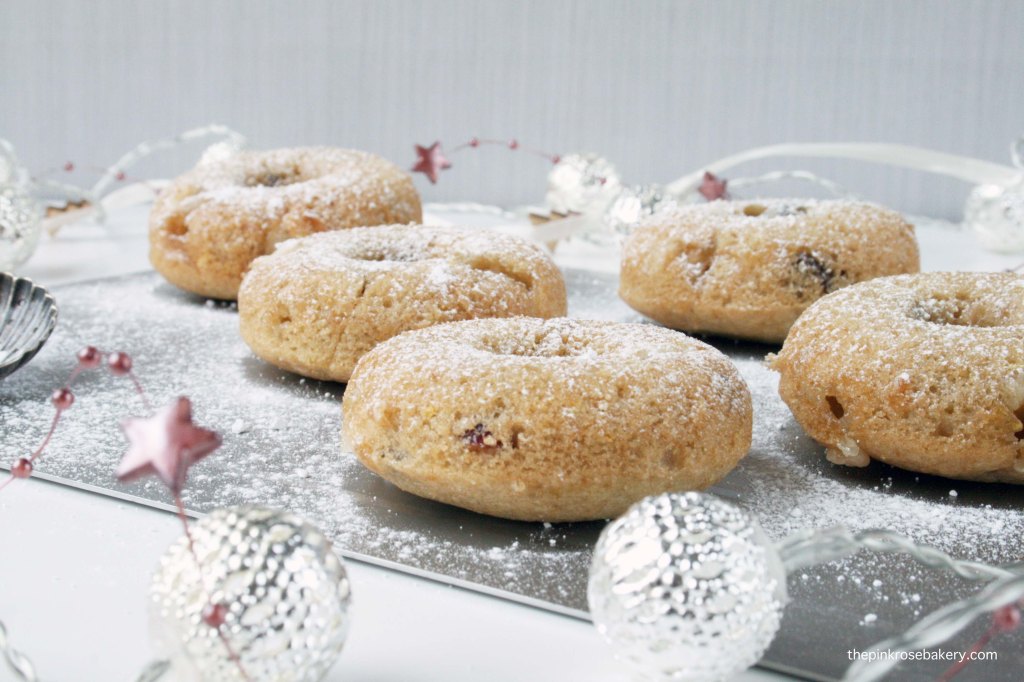 Baked 'Stollen' Doughnuts {gluten free & dairy free} | The Pink Rose Bakery