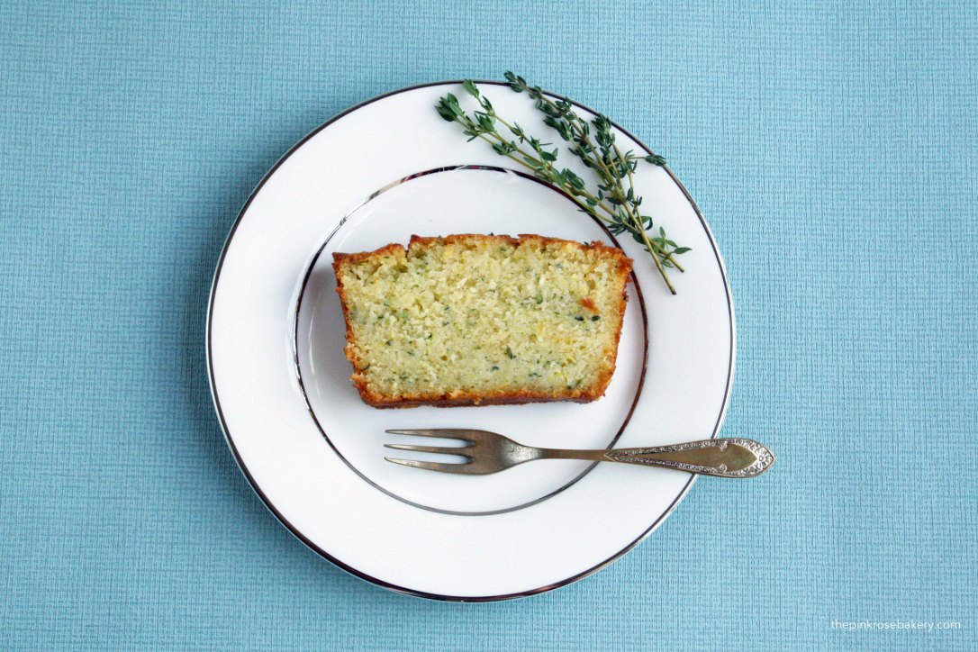 Courgette, Lemon & Thyme Cake {gluten free} | The Pink Rose Bakery