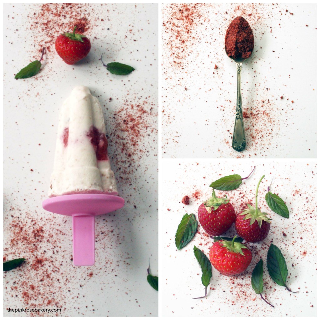 Strawberry Cheesecake Ice Lolly {gluten free} | The Pink Rose Bakery